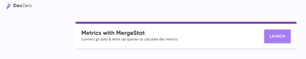 Metrics with MergeStat DevZero Template